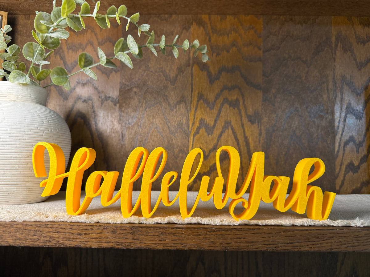 HalleluYah Freestanding Sign Decor