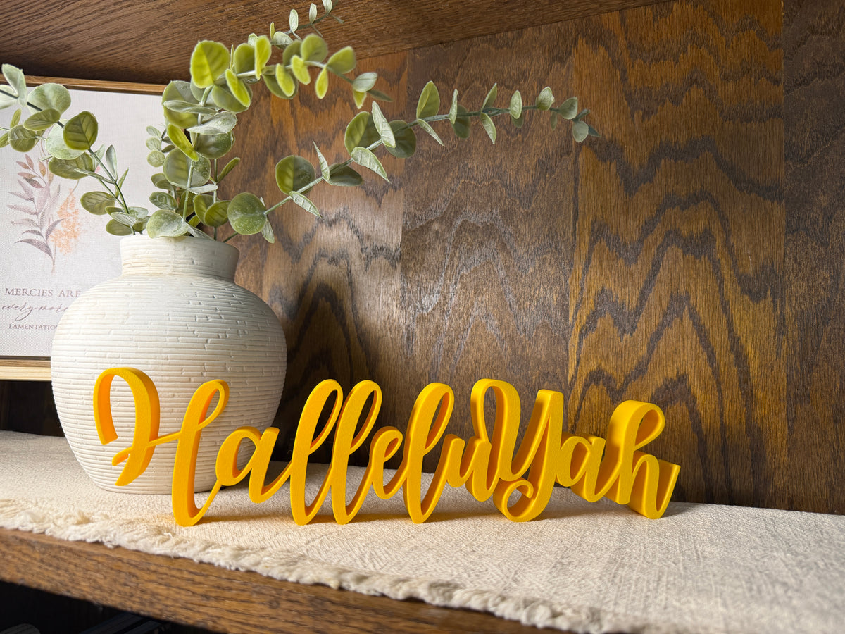 HalleluYah Freestanding Sign Decor
