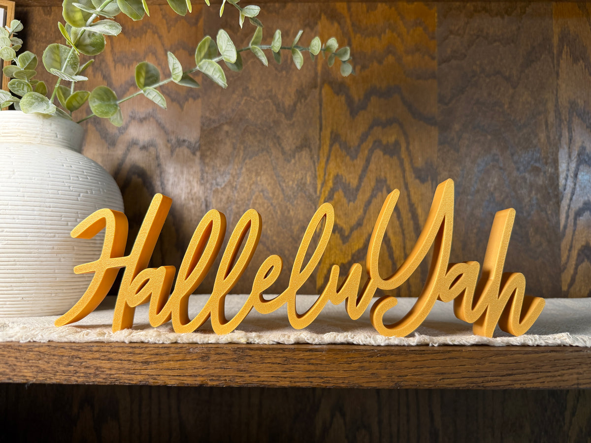 HalleluYah Freestanding Sign Decor