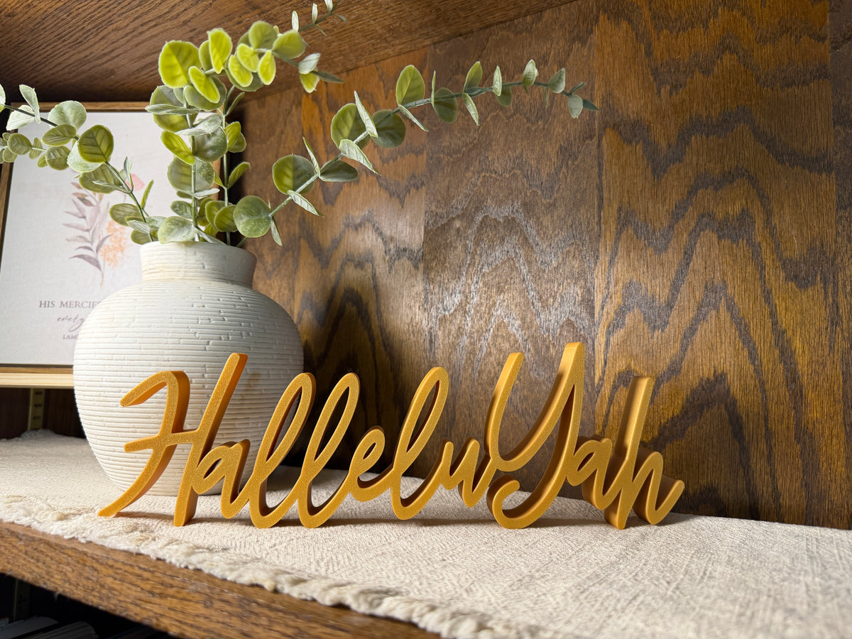 HalleluYah Freestanding Sign Decor
