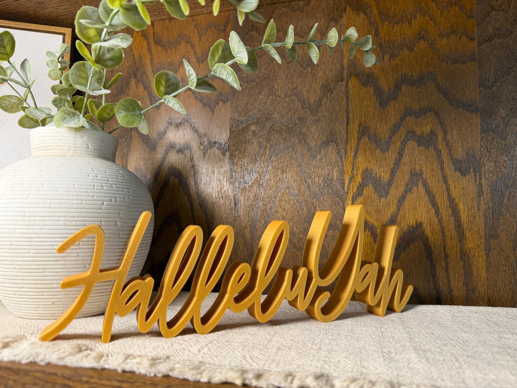 HalleluYah Freestanding Sign Decor
