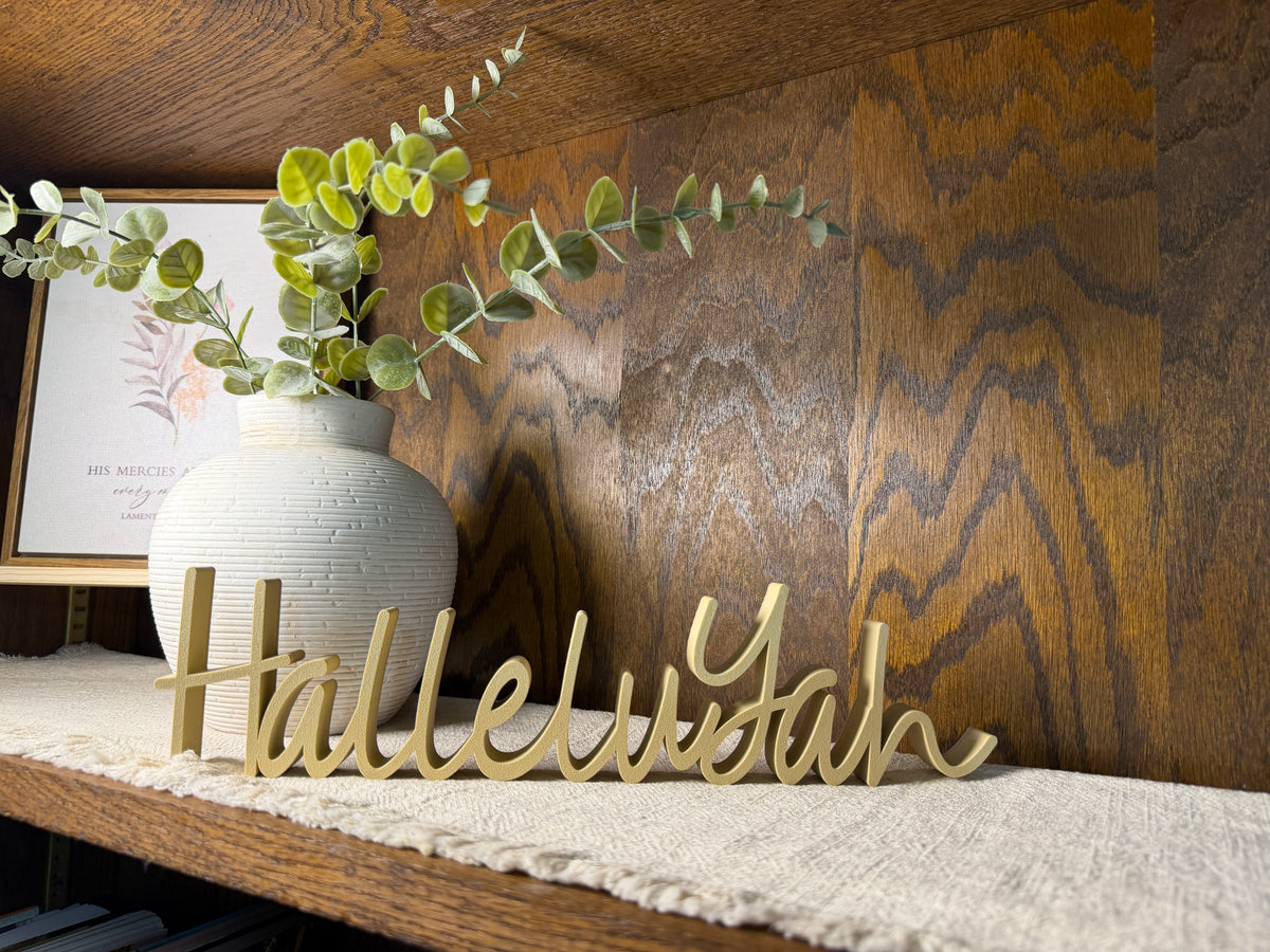 HalleluYah Freestanding Sign Decor