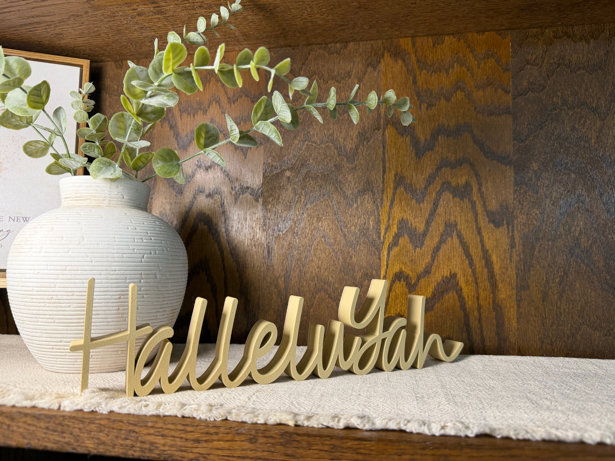 HalleluYah Freestanding Sign Decor