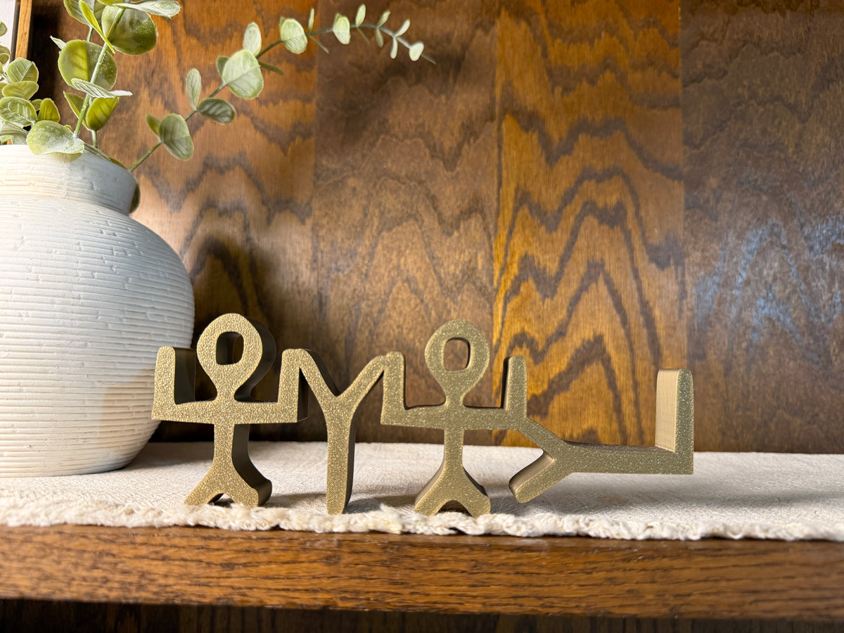 YHWH Paleo Hebrew Freestanding Sign Decor