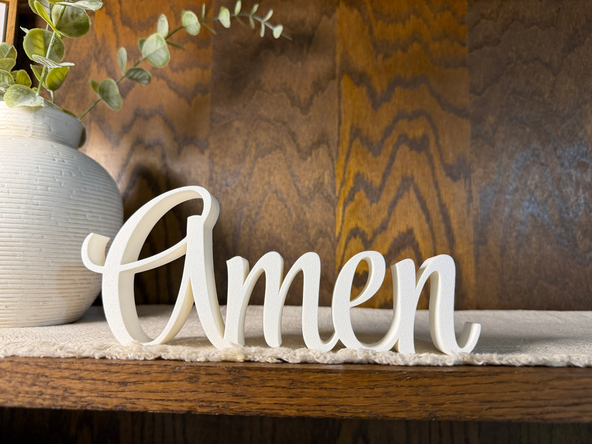 Amen Freestanding Sign Decor