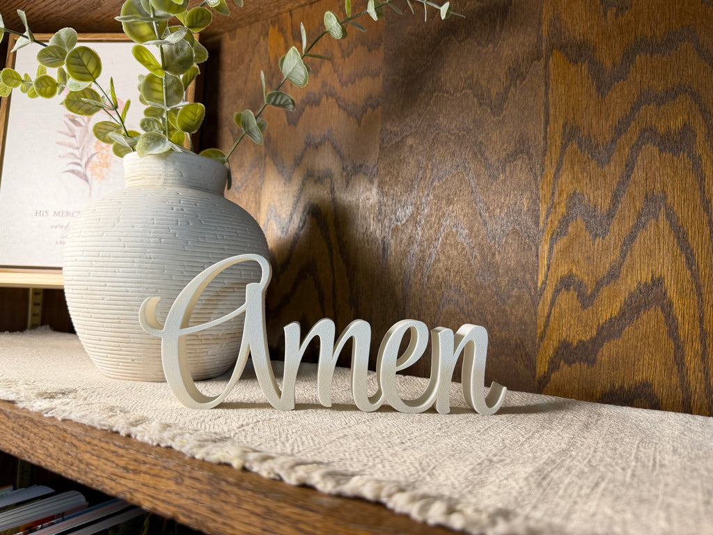 Amen Freestanding Sign Decor