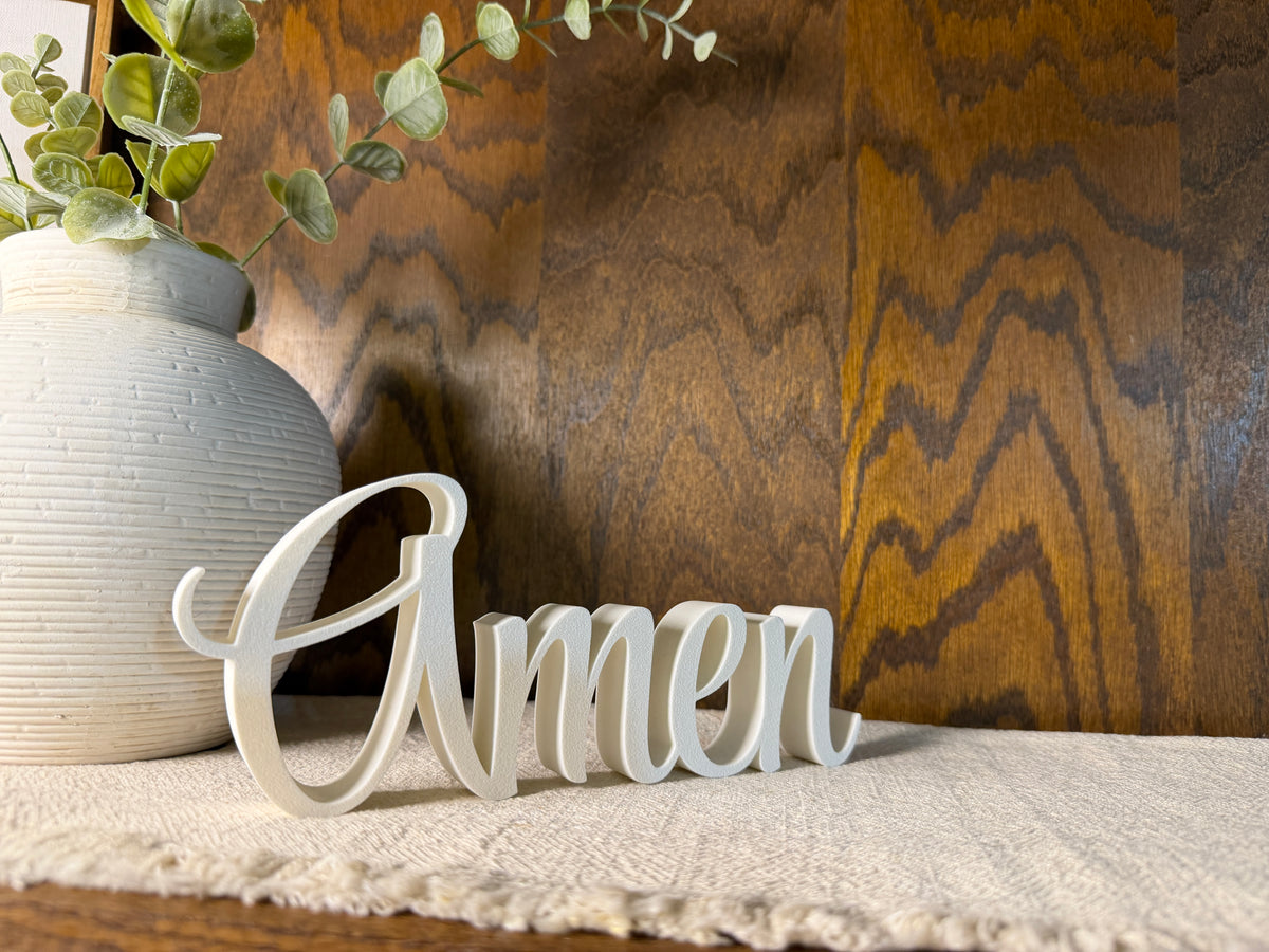 Amen Freestanding Sign Decor