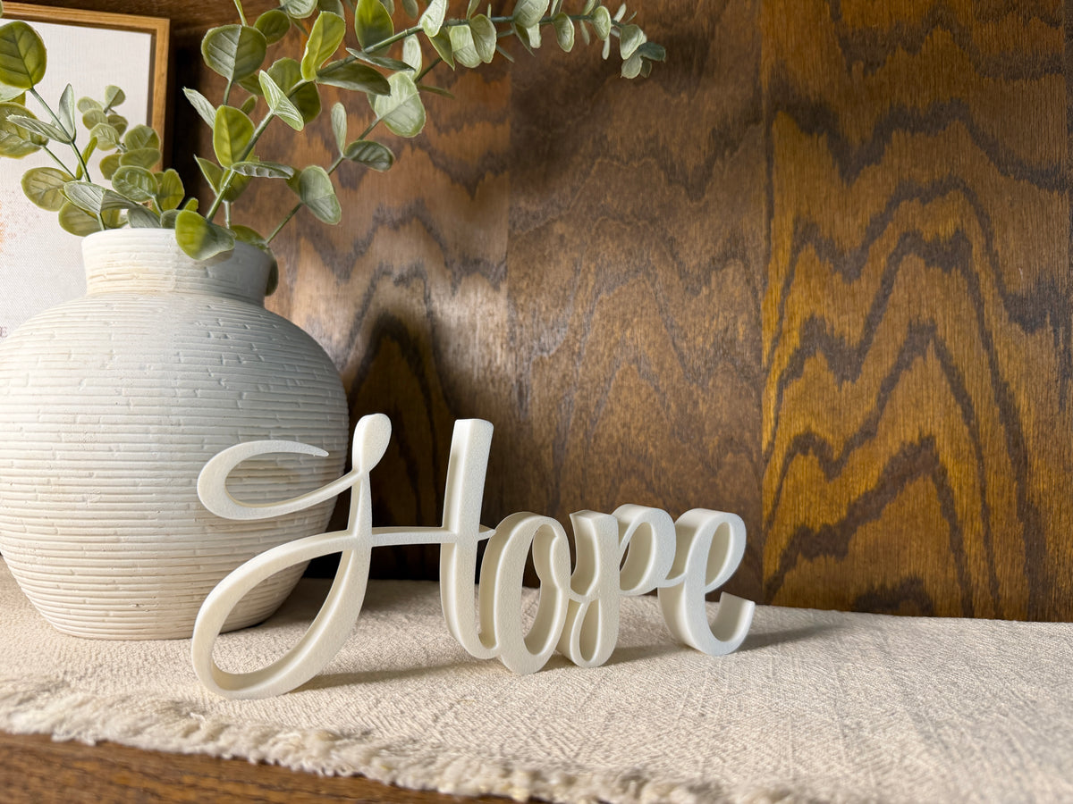 Hope Freestanding Sign Decor | Faith Hope Love Bundle