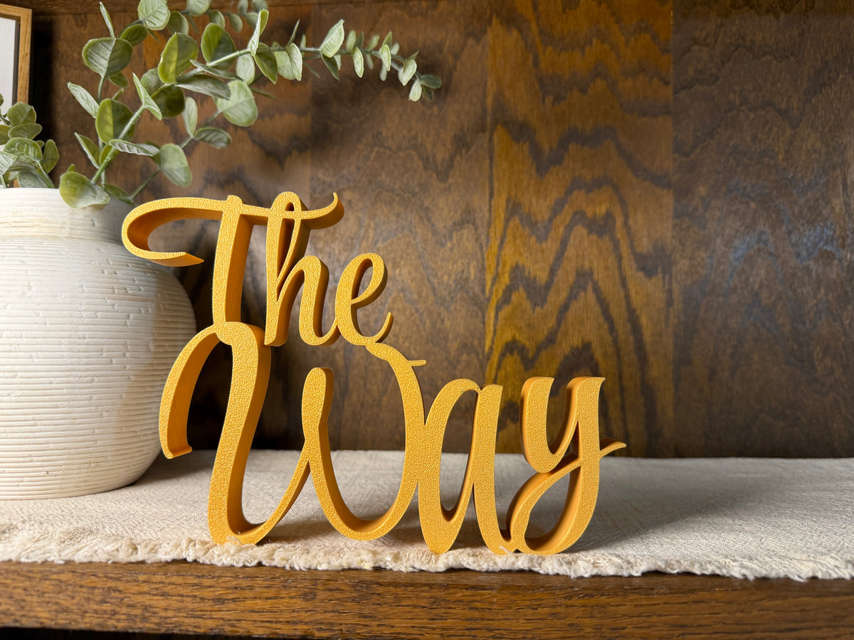 The Way Freestanding Sign Decor | The Way The Truth The Life Bundle