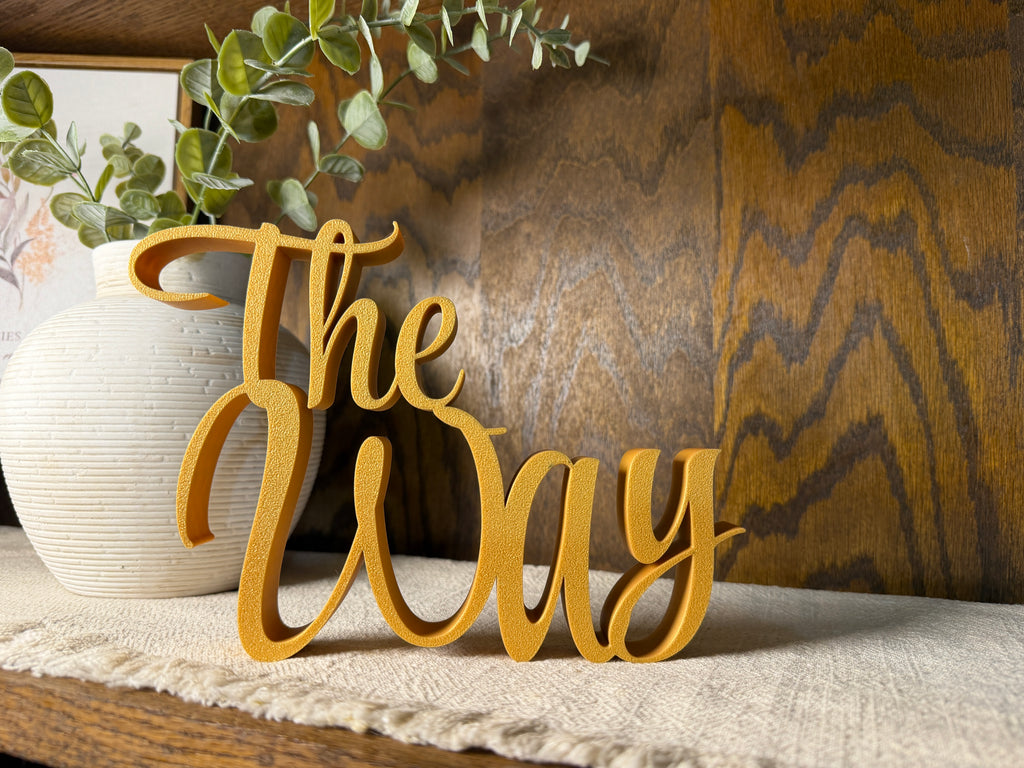 The Way Freestanding Sign Decor | The Way The Truth The Life Bundle