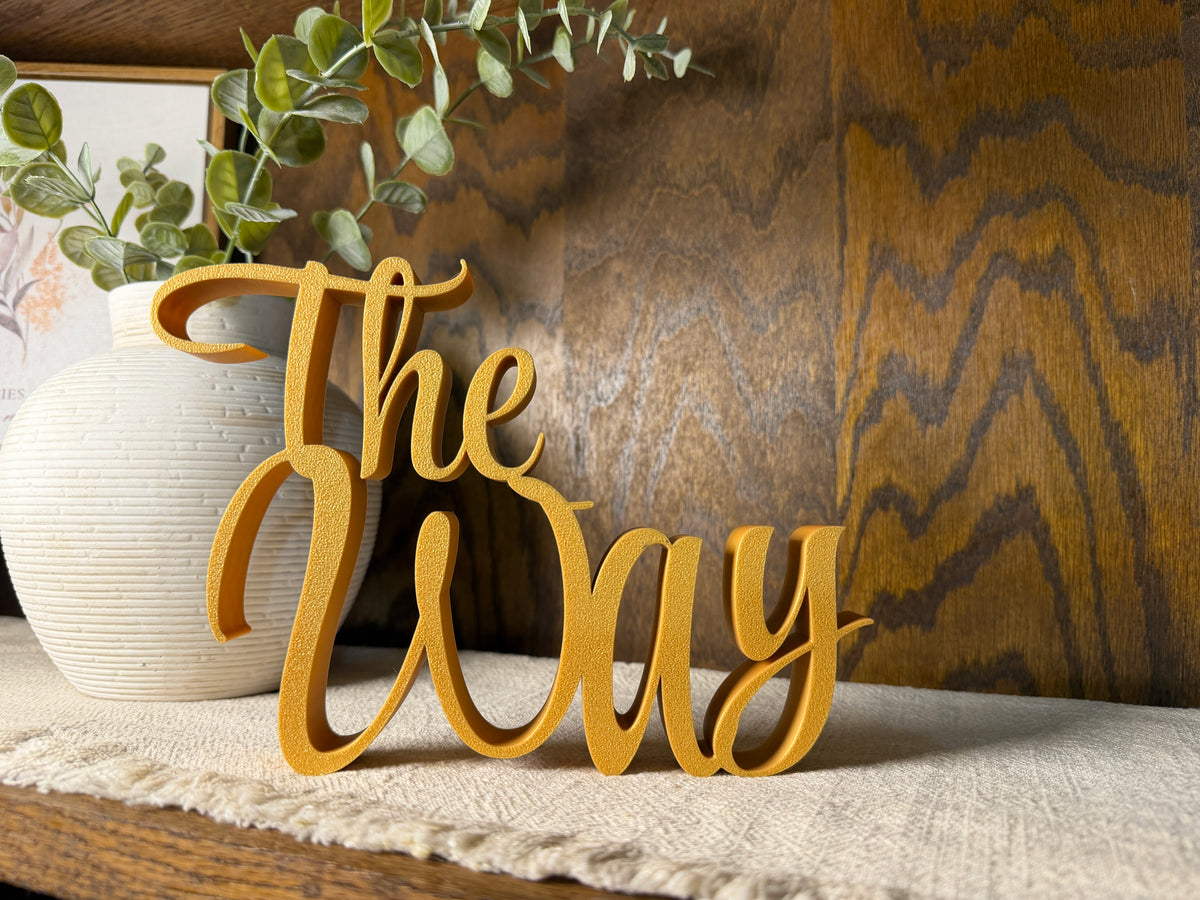 The Way Freestanding Sign Decor | The Way The Truth The Life Bundle