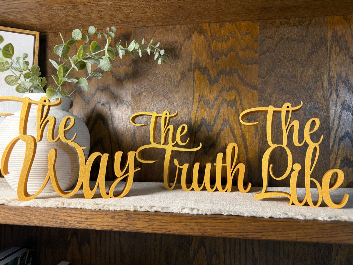 The Way The Truth The Life Bundle Freestanding Sign Decor