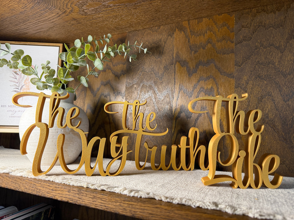 The Way The Truth The Life Bundle Freestanding Sign Decor