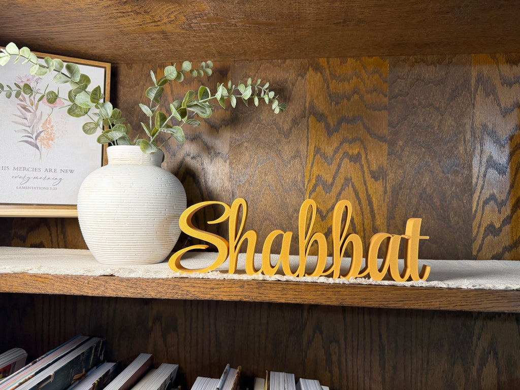 Shabbat Freestanding Sign Decor | Shabbat Shalom Bundle Available