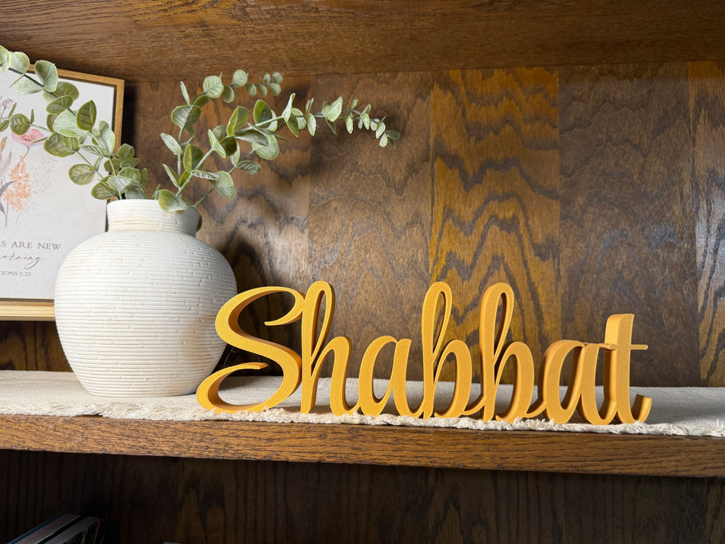 Shabbat Freestanding Sign Decor | Shabbat Shalom Bundle Available