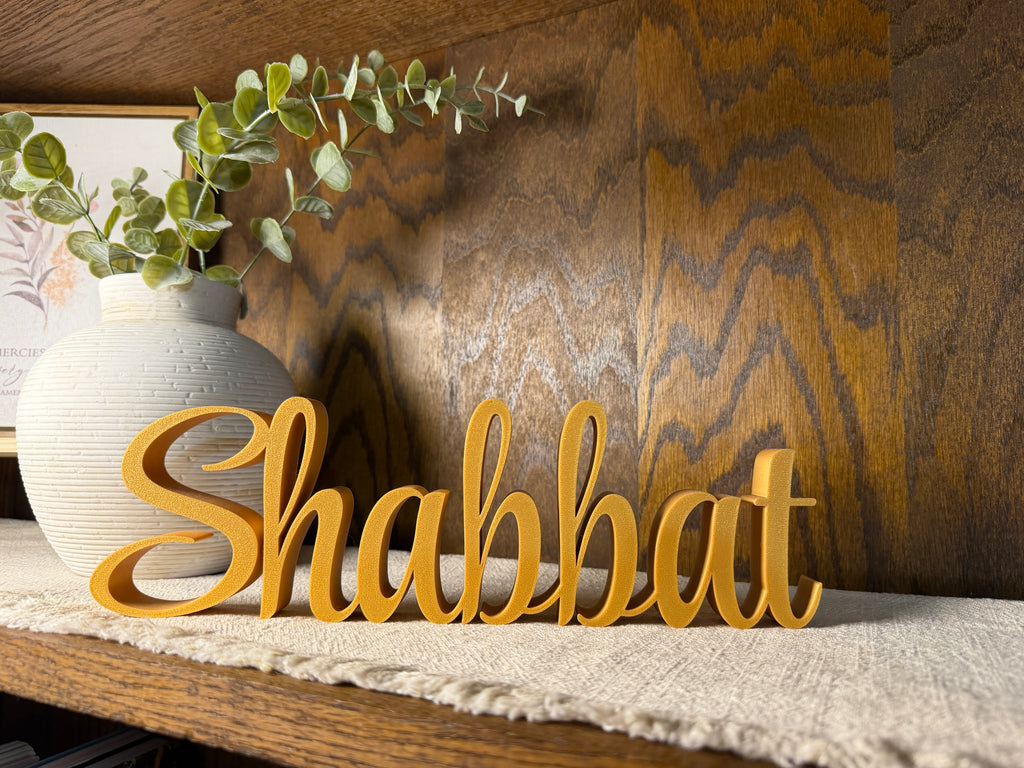 Shabbat Freestanding Sign Decor | Shabbat Shalom Bundle Available