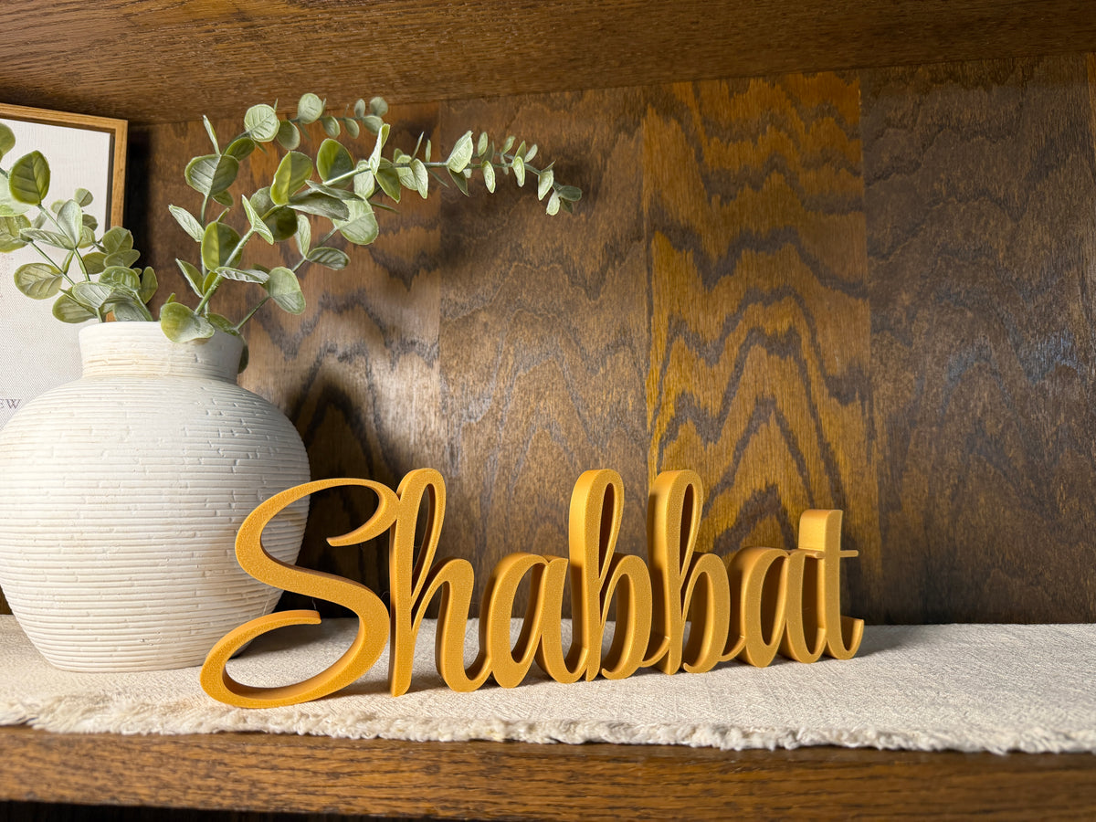 Shabbat Freestanding Sign Decor | Shabbat Shalom Bundle Available
