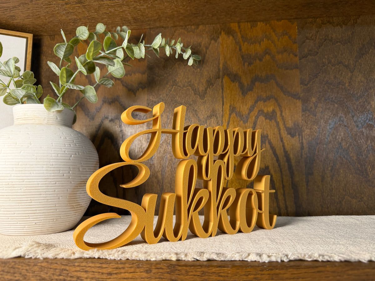 Happy Sukkot Freestanding Sign Decor