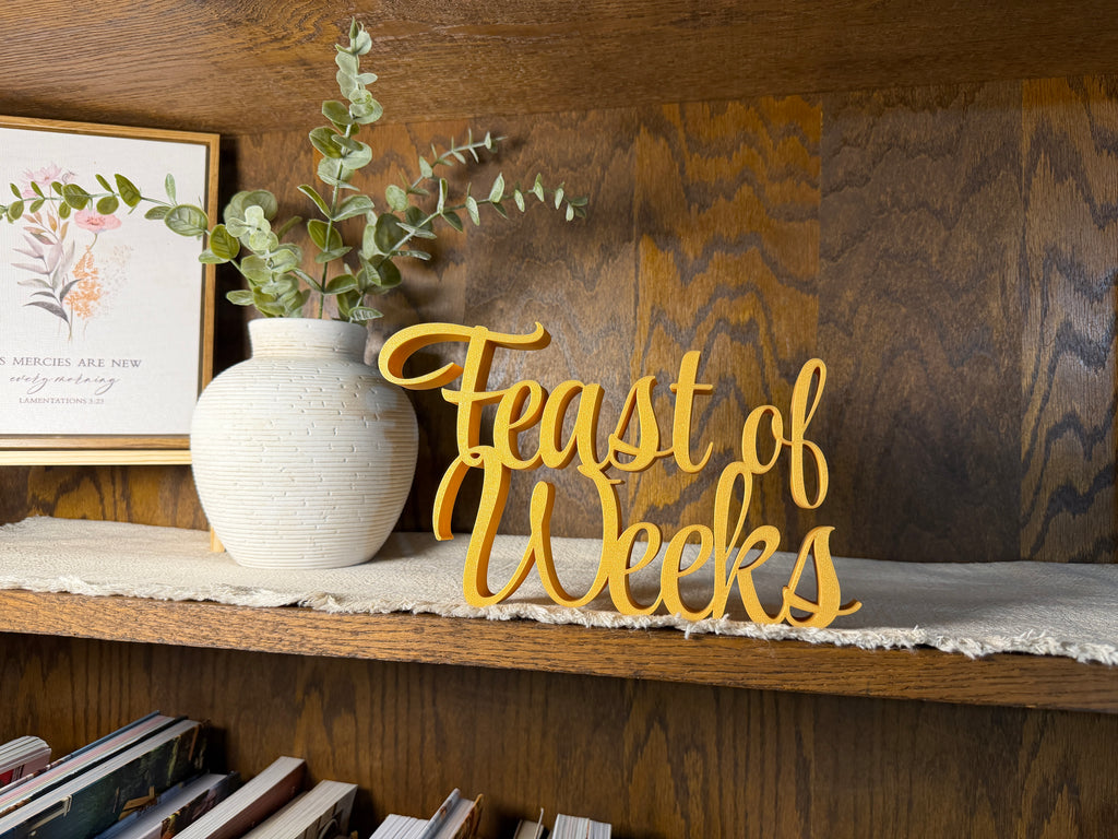 Feast of Trumpets Freestanding Sign Decor | Feast Day Bundle Available