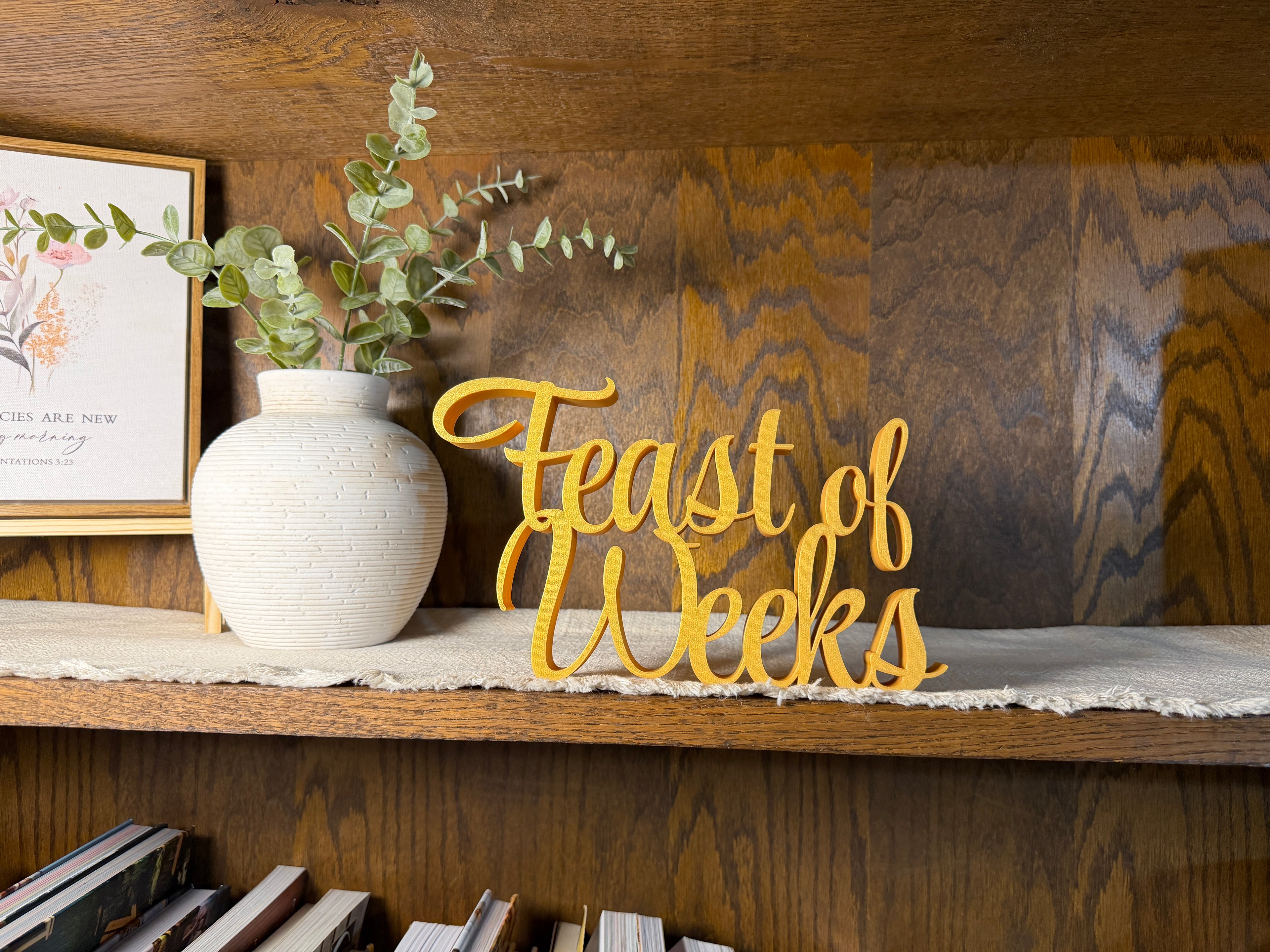 Feast Days Moedim Freestanding Sign Decor | English Feast Days Bundle