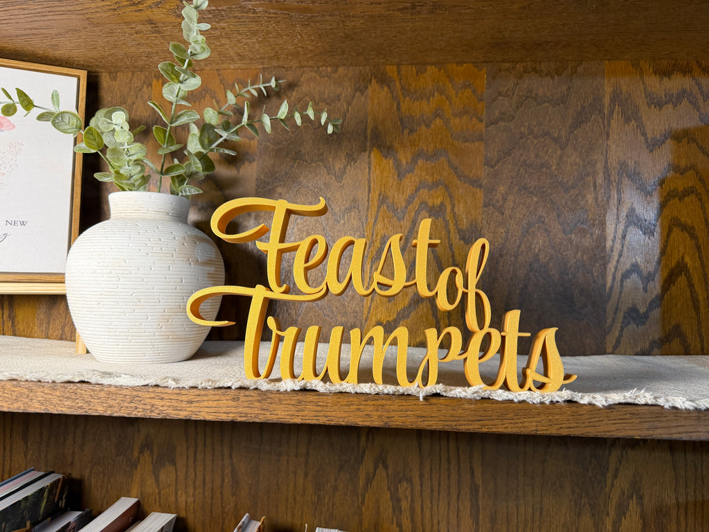 Feast of Weeks Freestanding Decor | Pentecost Feast Days Table Mantle Bookshelf | 3D Sign | Scriptural Decoration | Set Apart Home