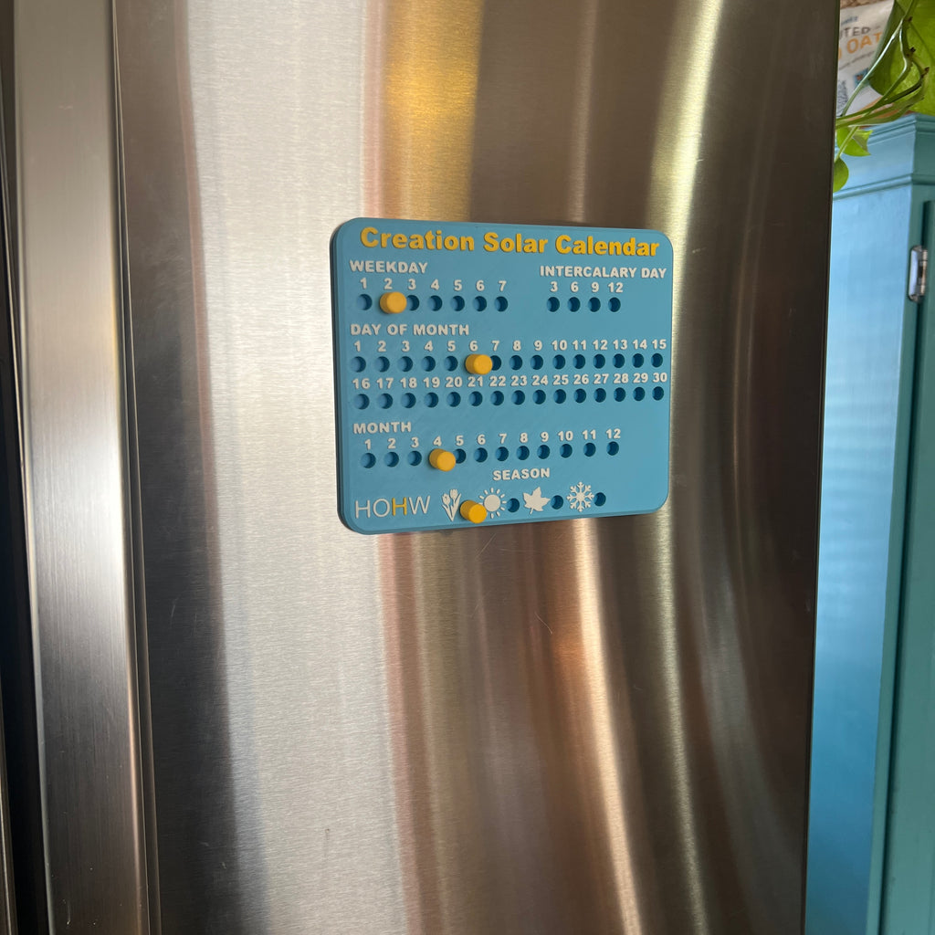 HOHW Creation Solar Calendar Magnet