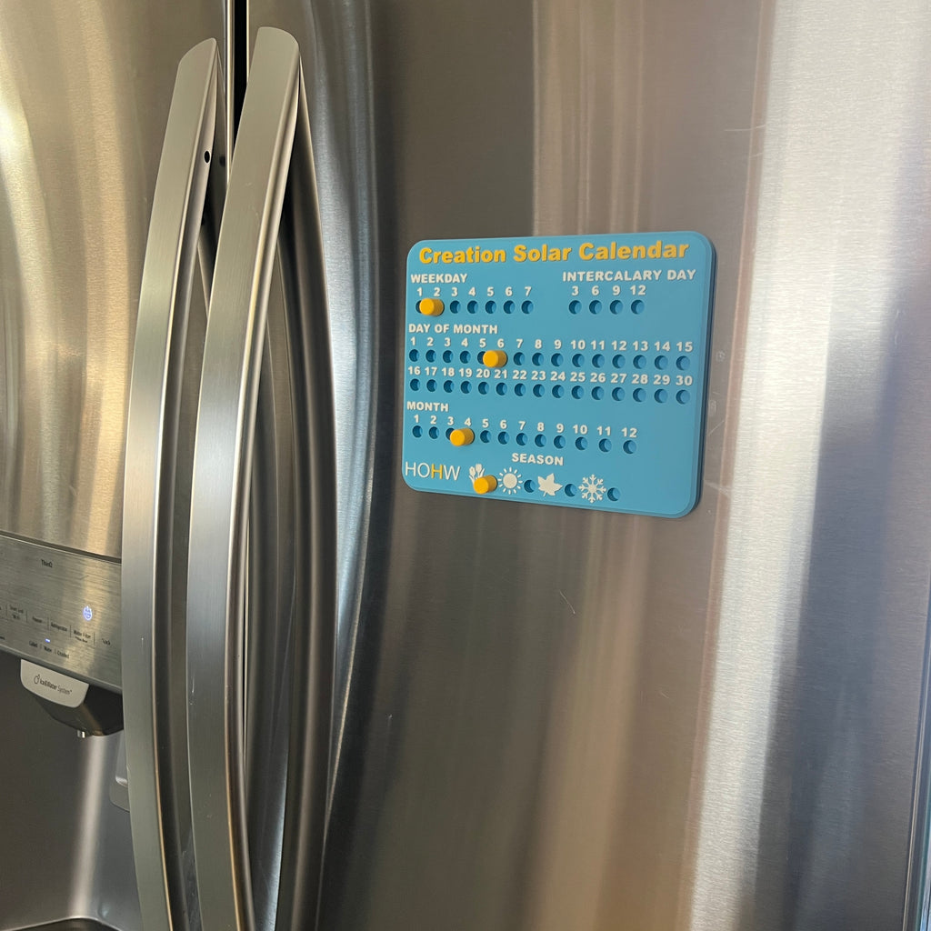 HOHW Creation Solar Calendar Magnet
