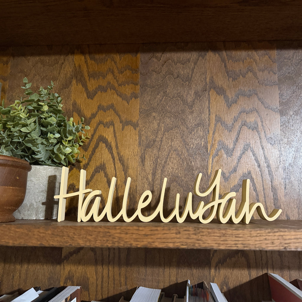 HalleluYah Freestanding Sign Decor