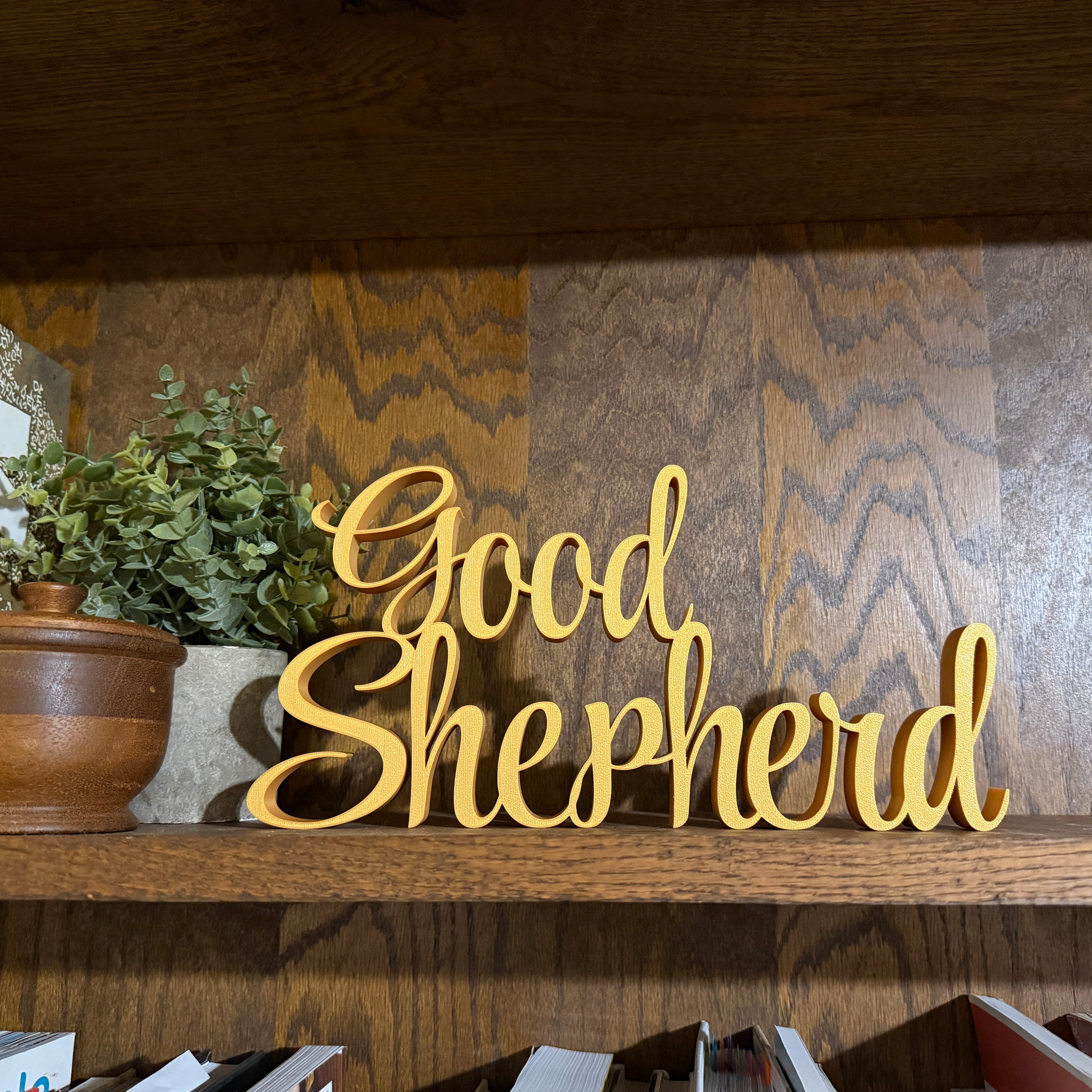 Good Shepherd Freestanding Sign Decor