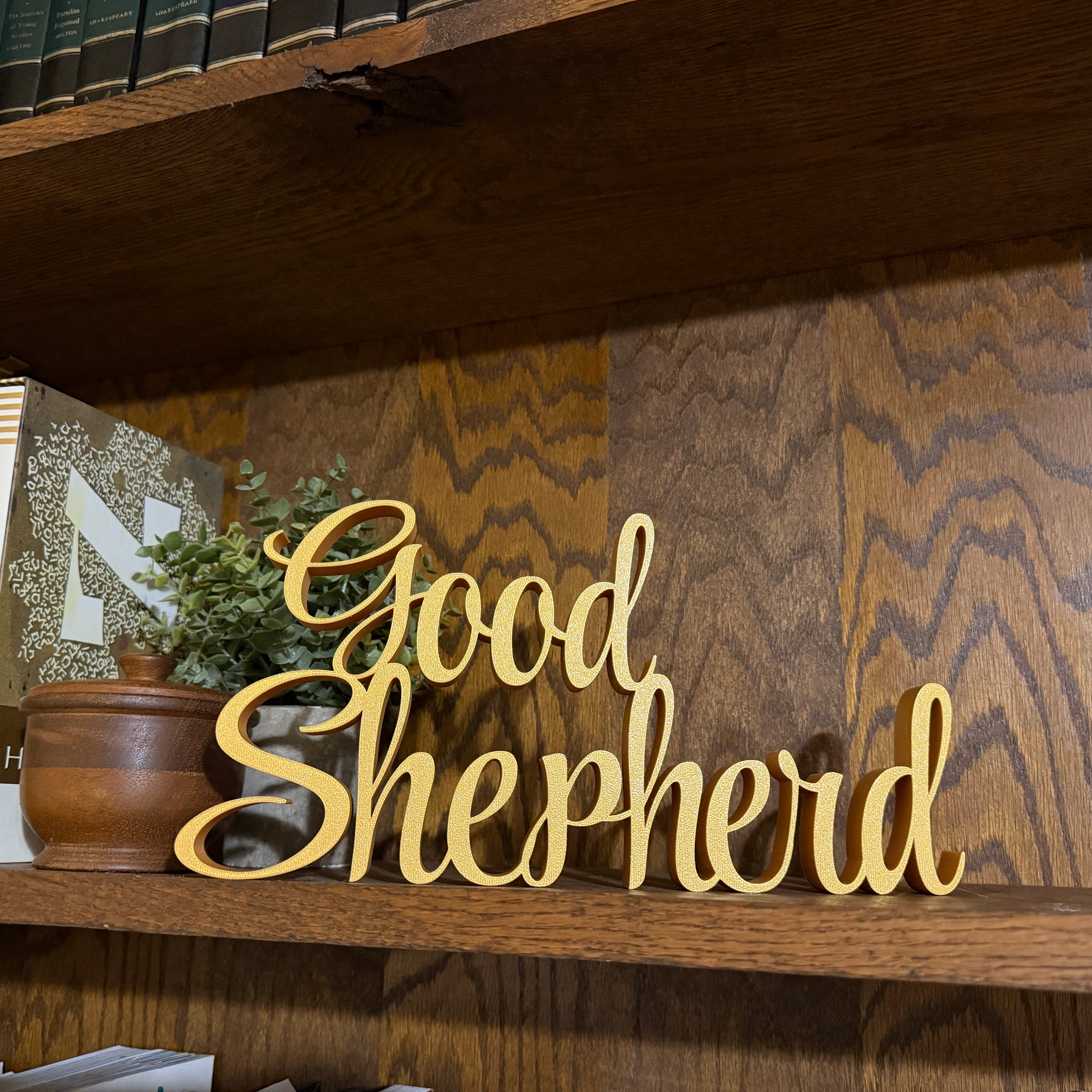 Good Shepherd Freestanding Sign Decor