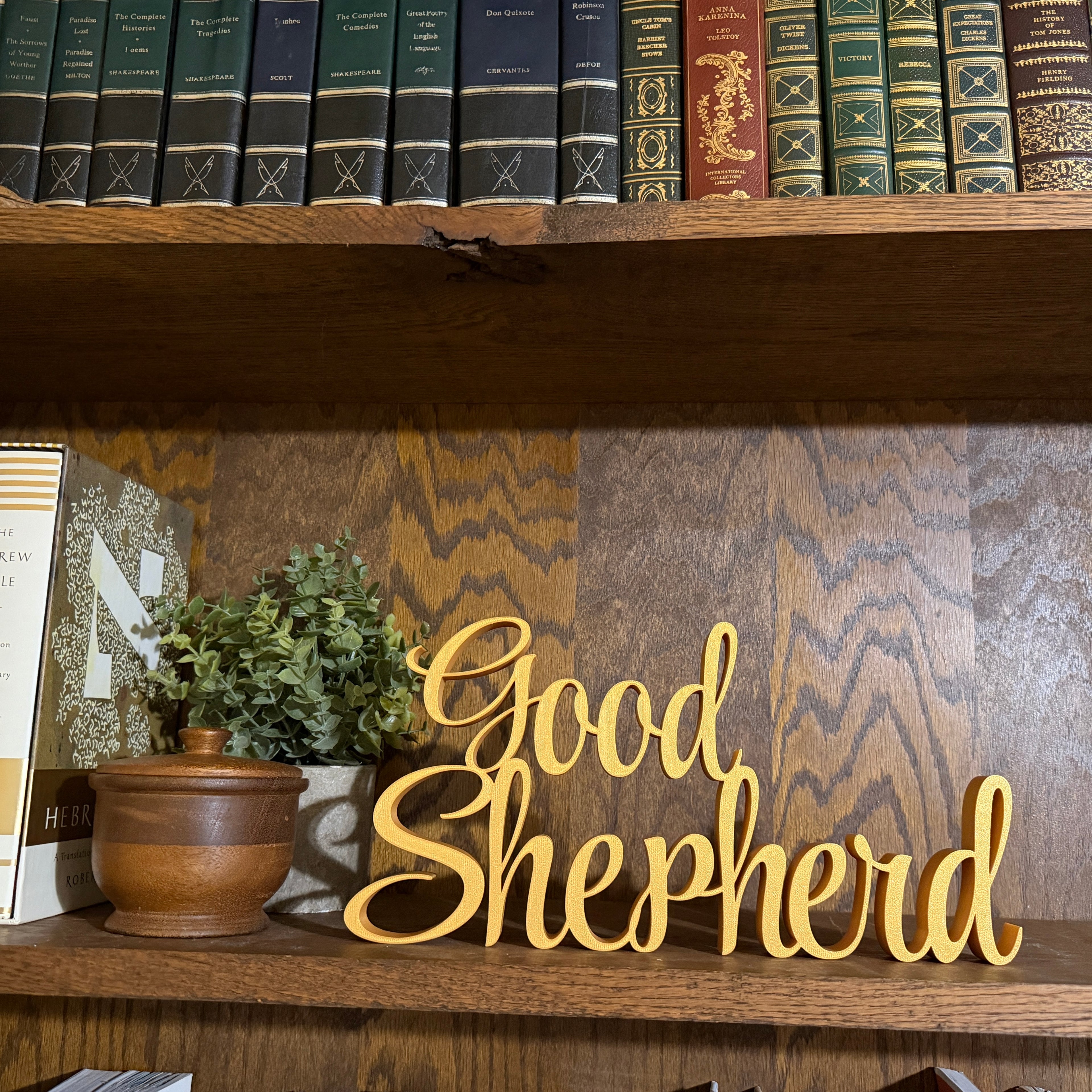 Good Shepherd Freestanding Sign Decor