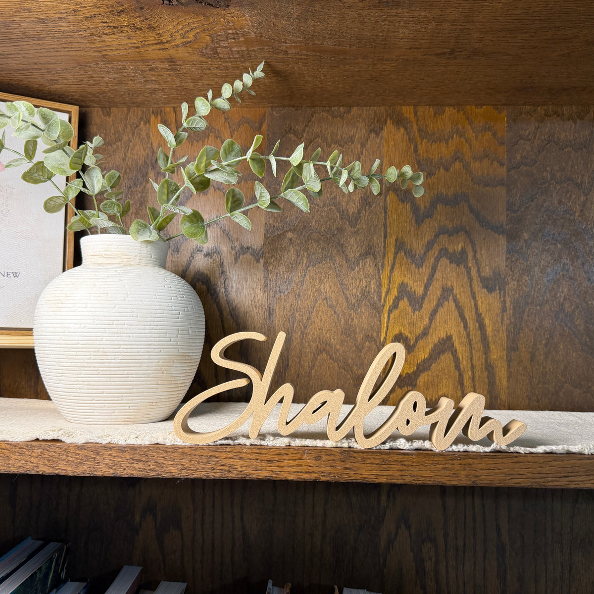 Shalom Peace Freestanding Sign Decor