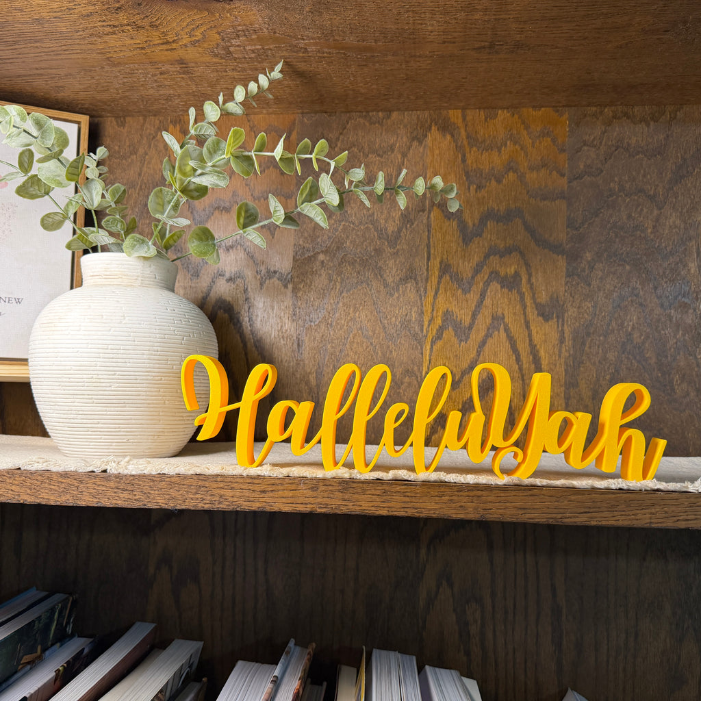 HalleluYah Freestanding Sign Decor