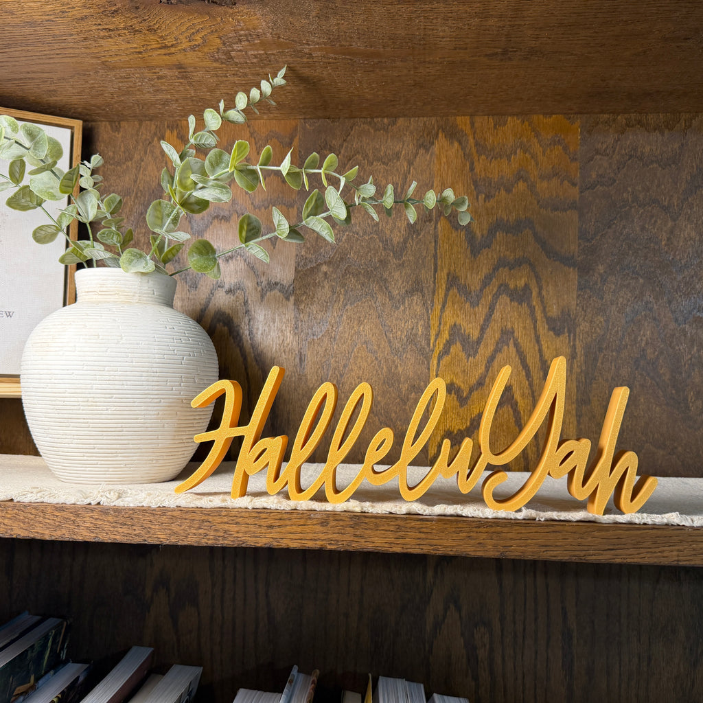 HalleluYah Freestanding Sign Decor