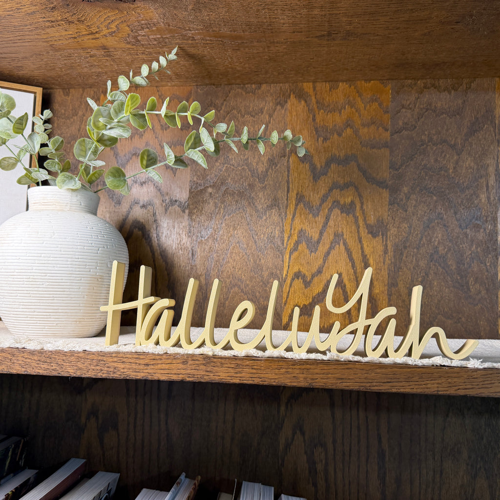 HalleluYah Freestanding Sign Decor