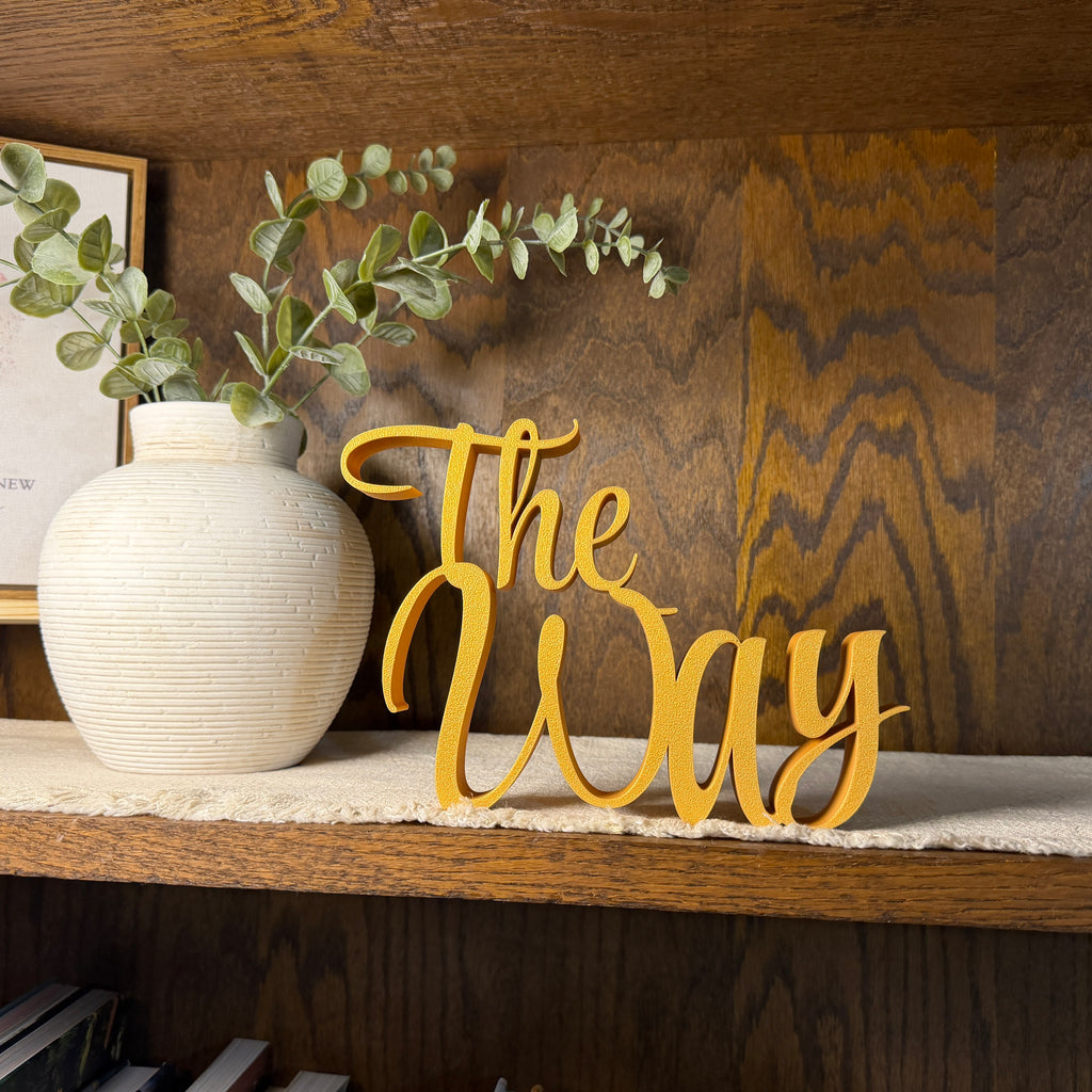 The Way Freestanding Sign Decor | The Way The Truth The Life Bundle