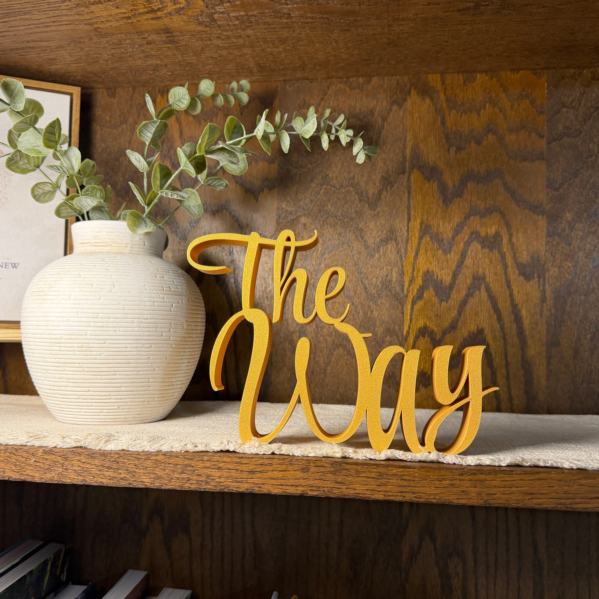 The Way Freestanding Sign Decor | The Way The Truth The Life Bundle