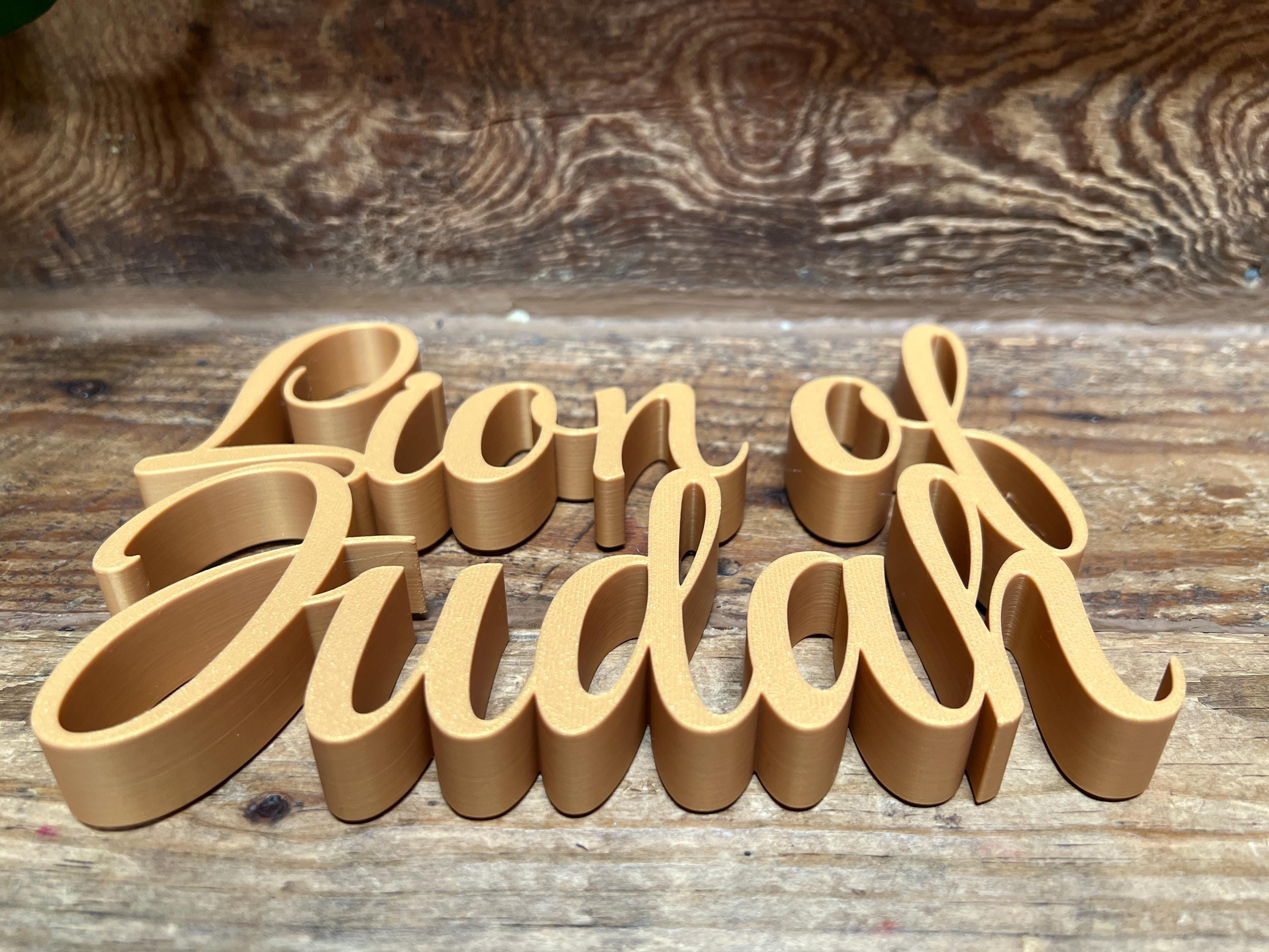 Lion of Judah Freestanding Sign Decor
