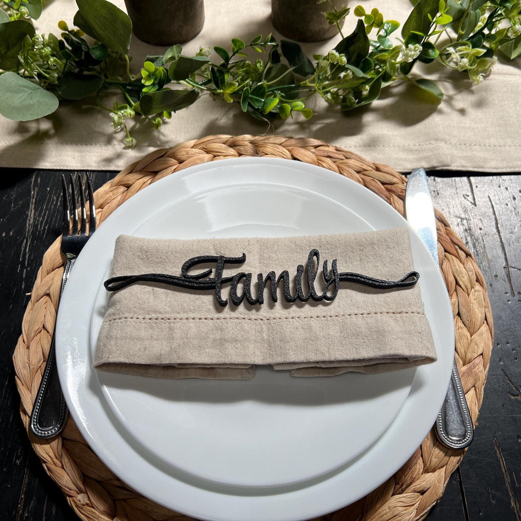 Family Plate Decor | Family Table Decor | Family Place Cards | Thanksgiving Decor | Sukkot Decor | Tabernacles Decor