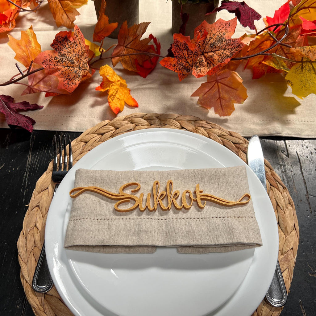 Sukkot Plate Decor | Sukkot Table Decor | Sukkot Place Cards |  Sukkot Decor | Set Apart Art | Jewish Home Decore