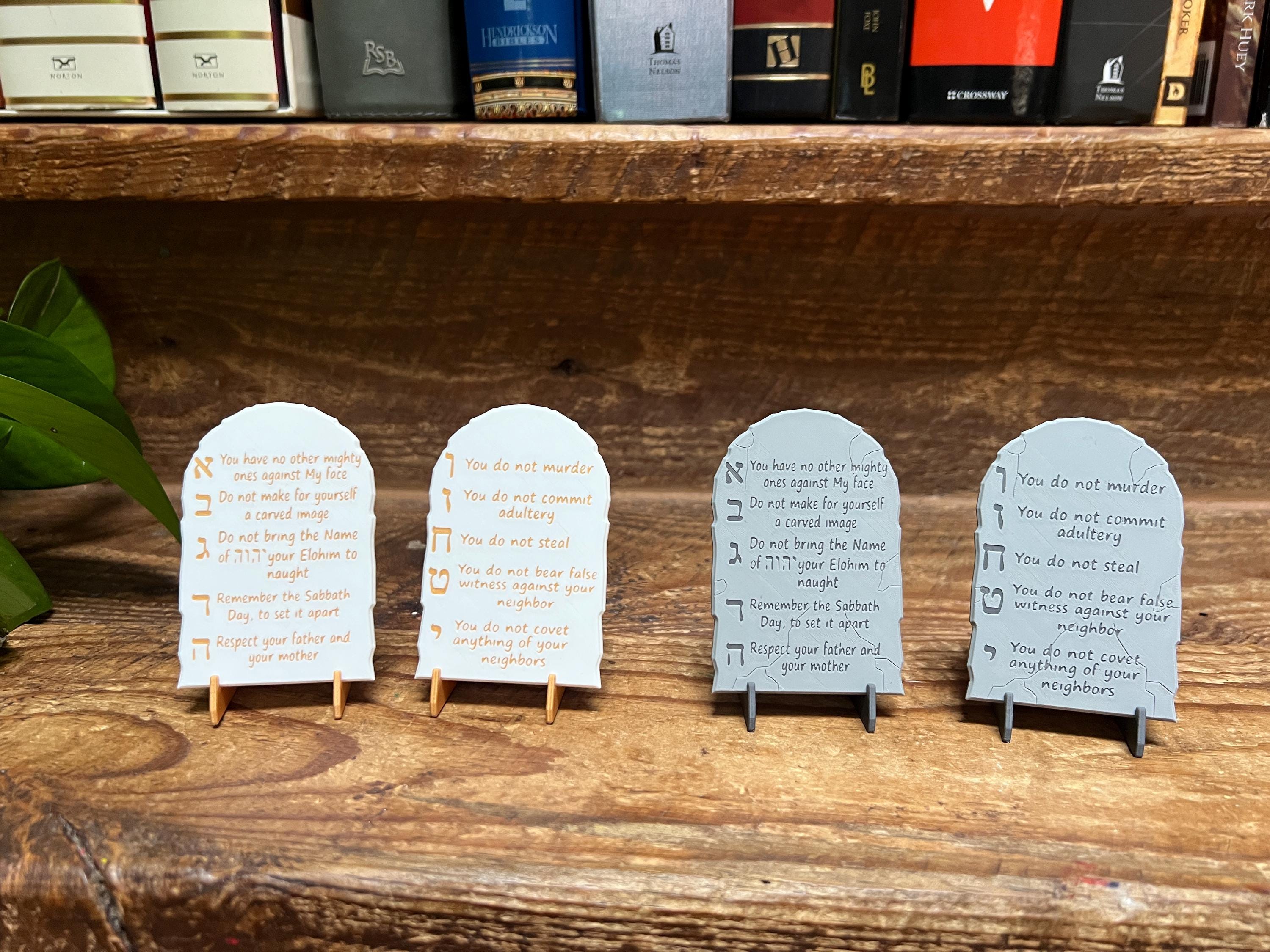 The Ten Commandments Tablets | 3D Printed