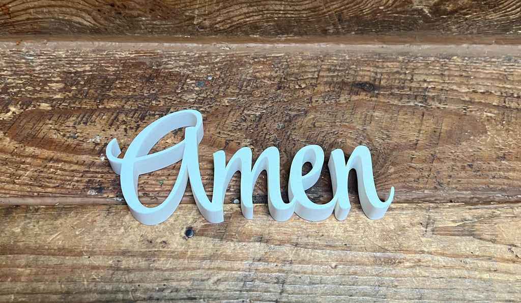 Amen Freestanding Sign Decor
