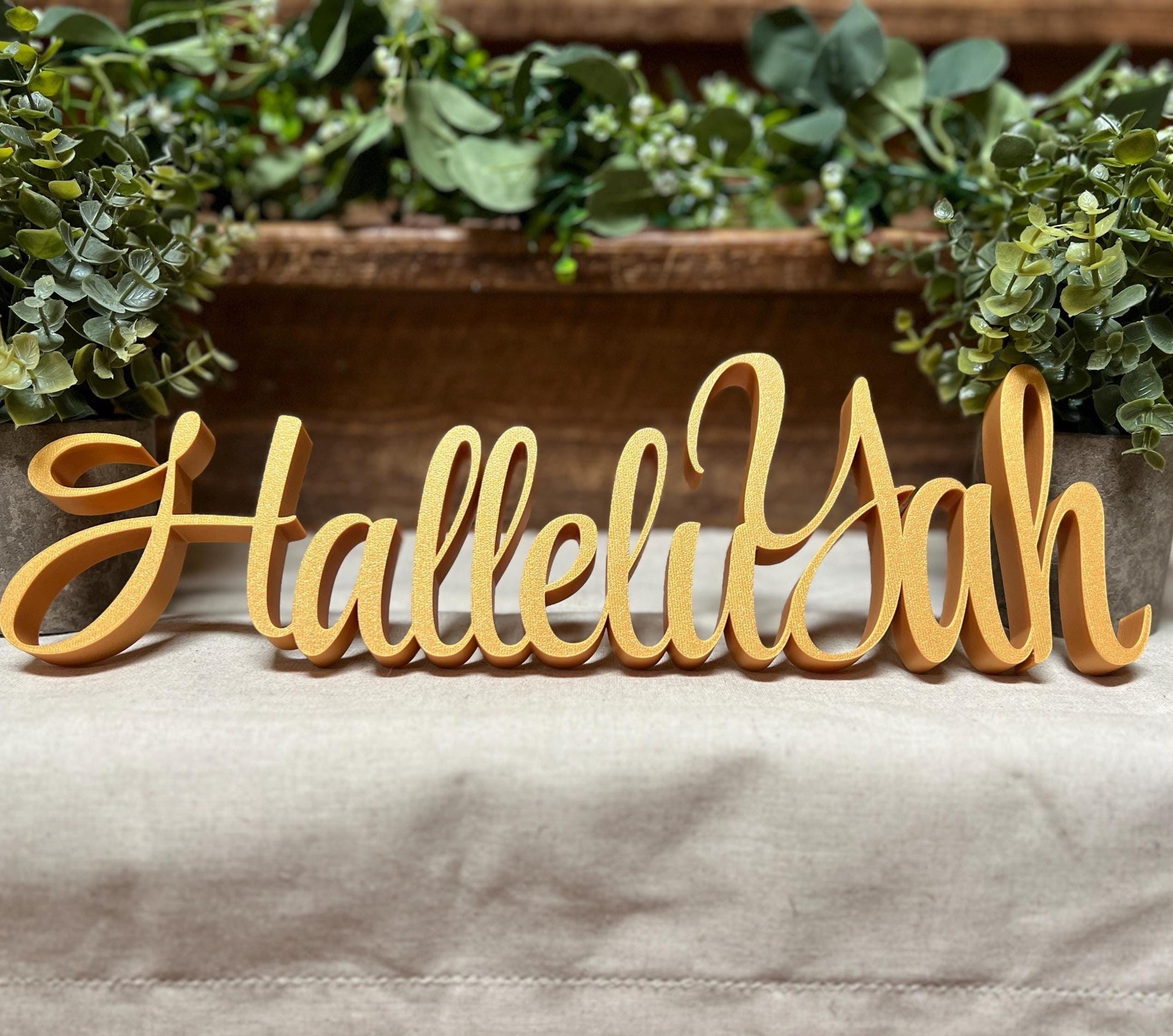 HalleluYah Freestanding Sign Decor