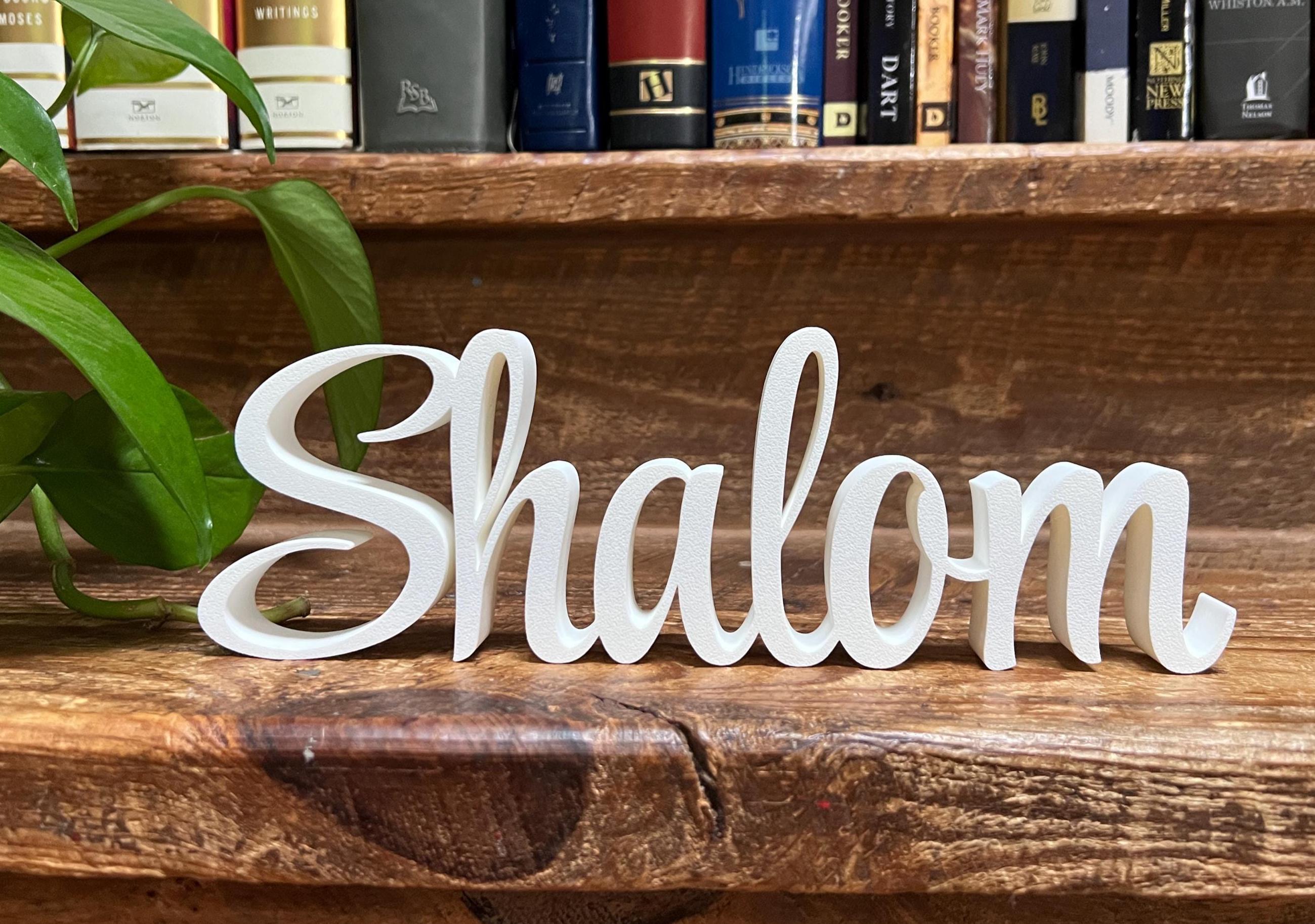 Shabbat Freestanding Sign Decor | Shabbat Shalom Bundle Available