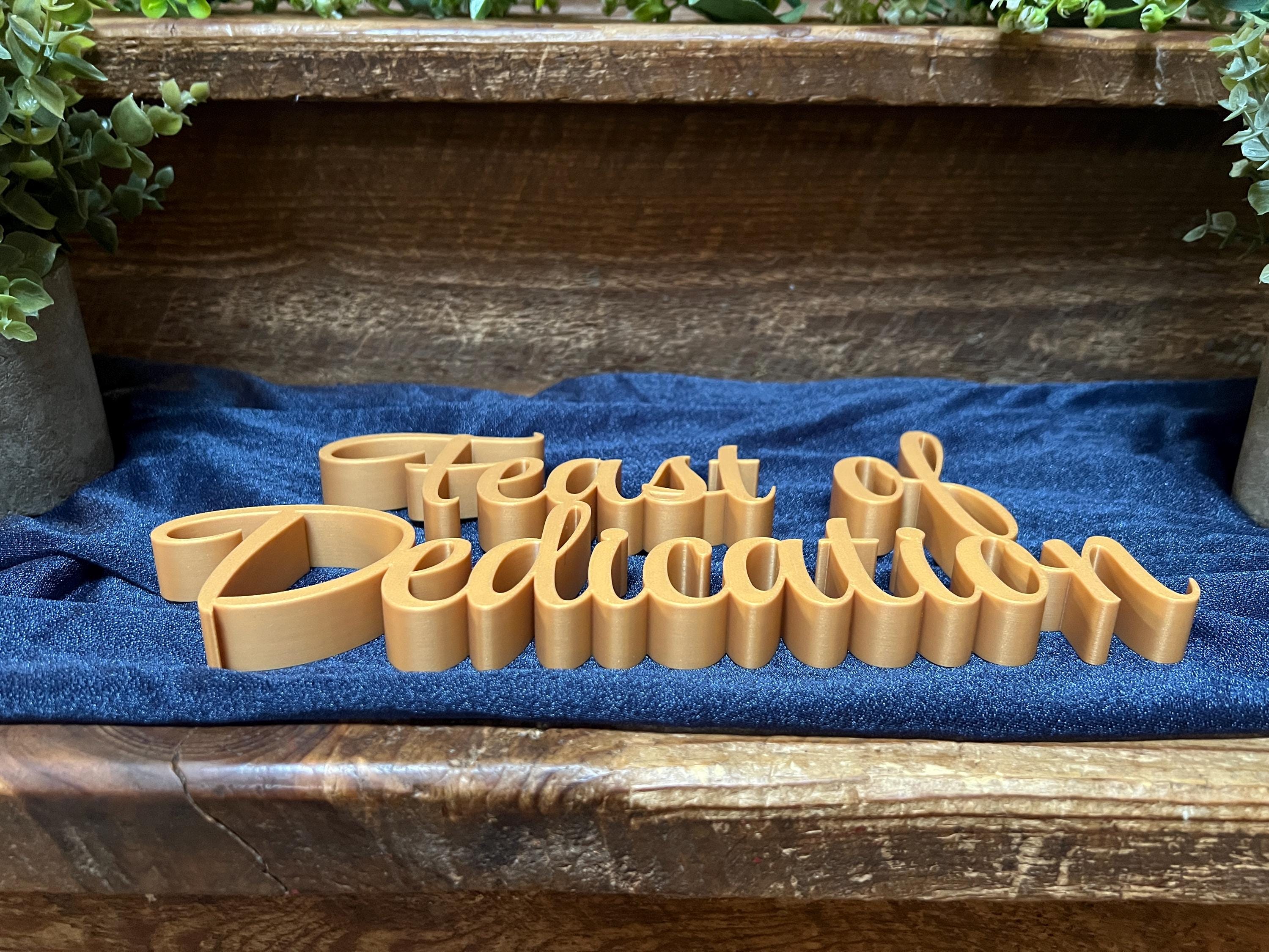 Feast of Dedication Freestanding Sign Decor