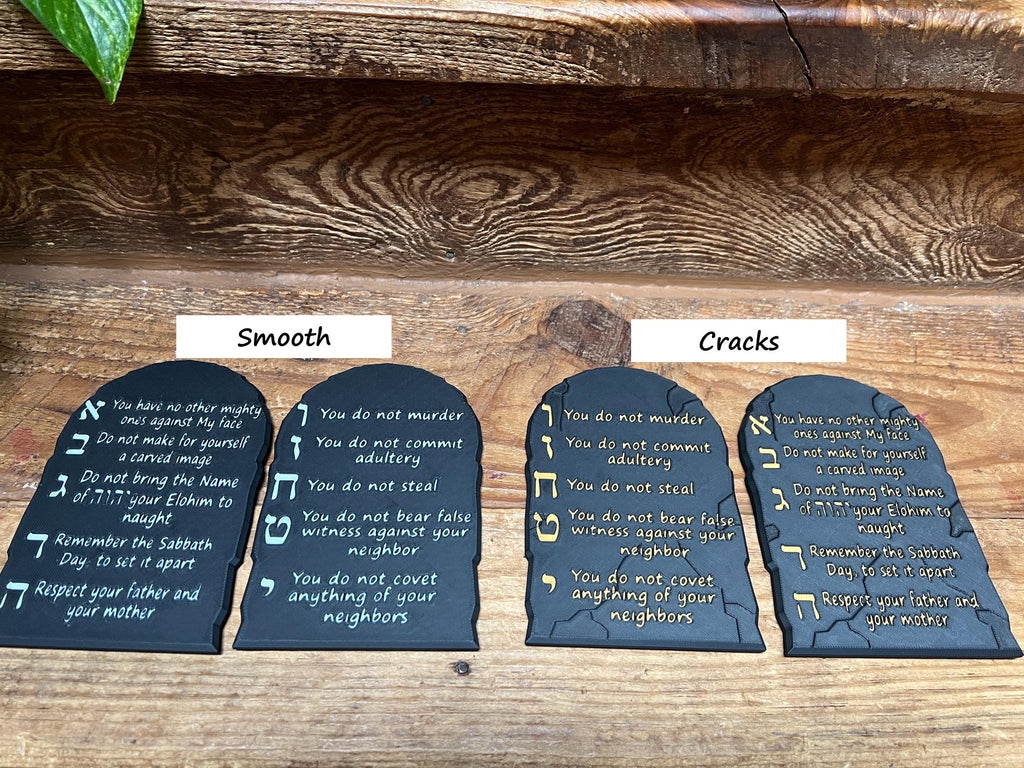 The Ten Commandments Tablets Magnet or Stand | 10 Commandments Christianity Art | Shavuot Decor Feast of Weeks | Set Apart Art