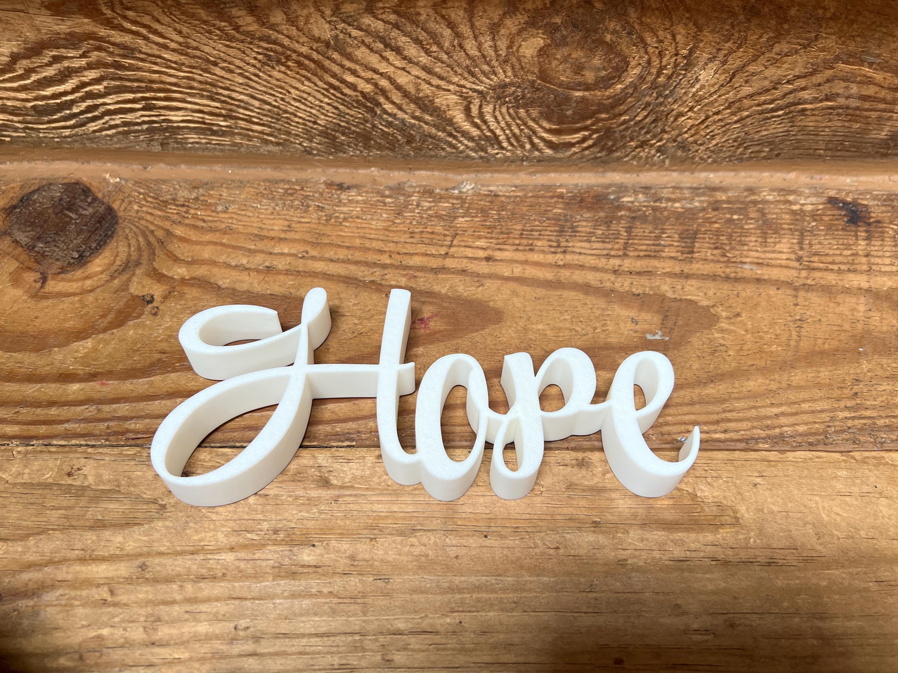 Hope Freestanding Sign Decor | Faith Hope Love Bundle