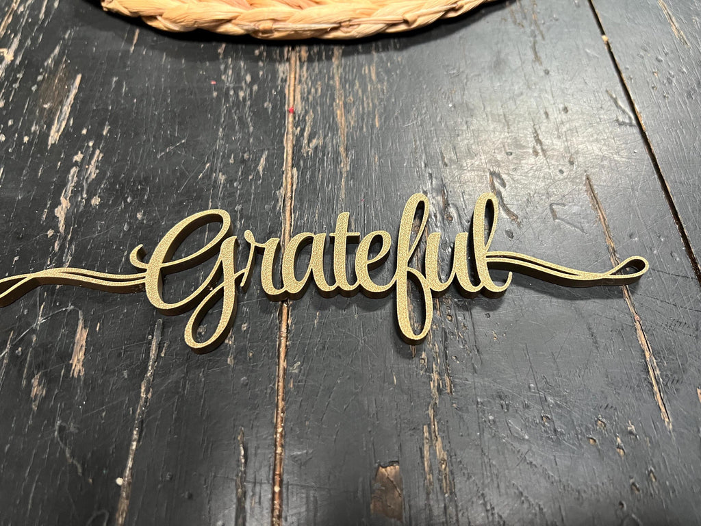 Grateful Plate Decor | Grateful Table Decor