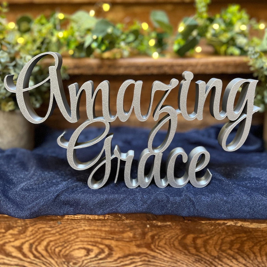 Amazing Grace Freestanding Sign Decor