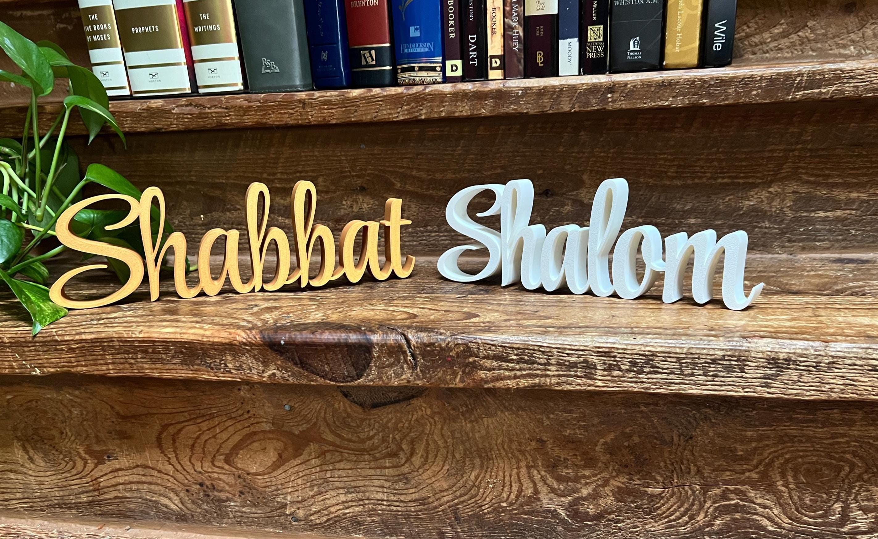 Shabbat Freestanding Sign Decor | Shabbat Shalom Bundle Available